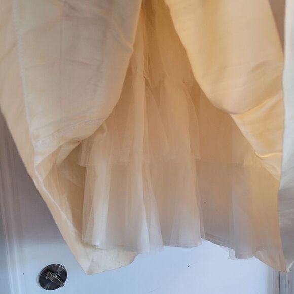 Mademoiselle Charlotte raw silk with underskirt royal dress - Picture 4 of 13